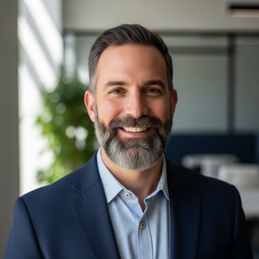 Founder portrait for a bold strategy direction